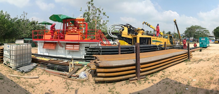 正道能源350GPM泥漿回收系統工況現場